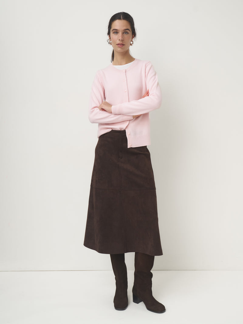 Cashmere Strickjacke // powder