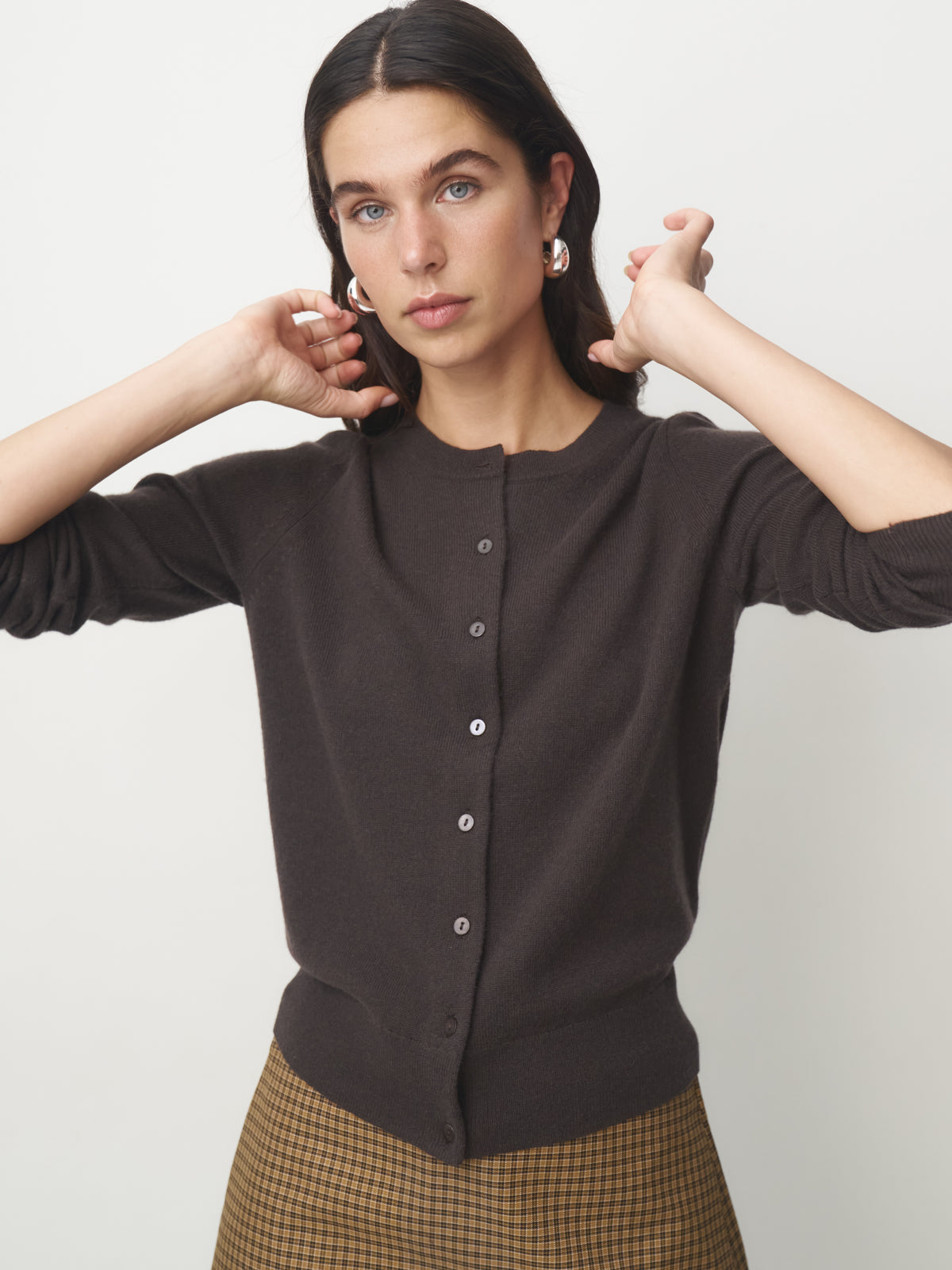 Cashmere Cardigan brown