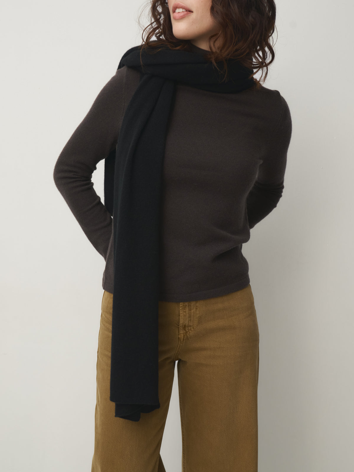 Cashmere Scarf large black