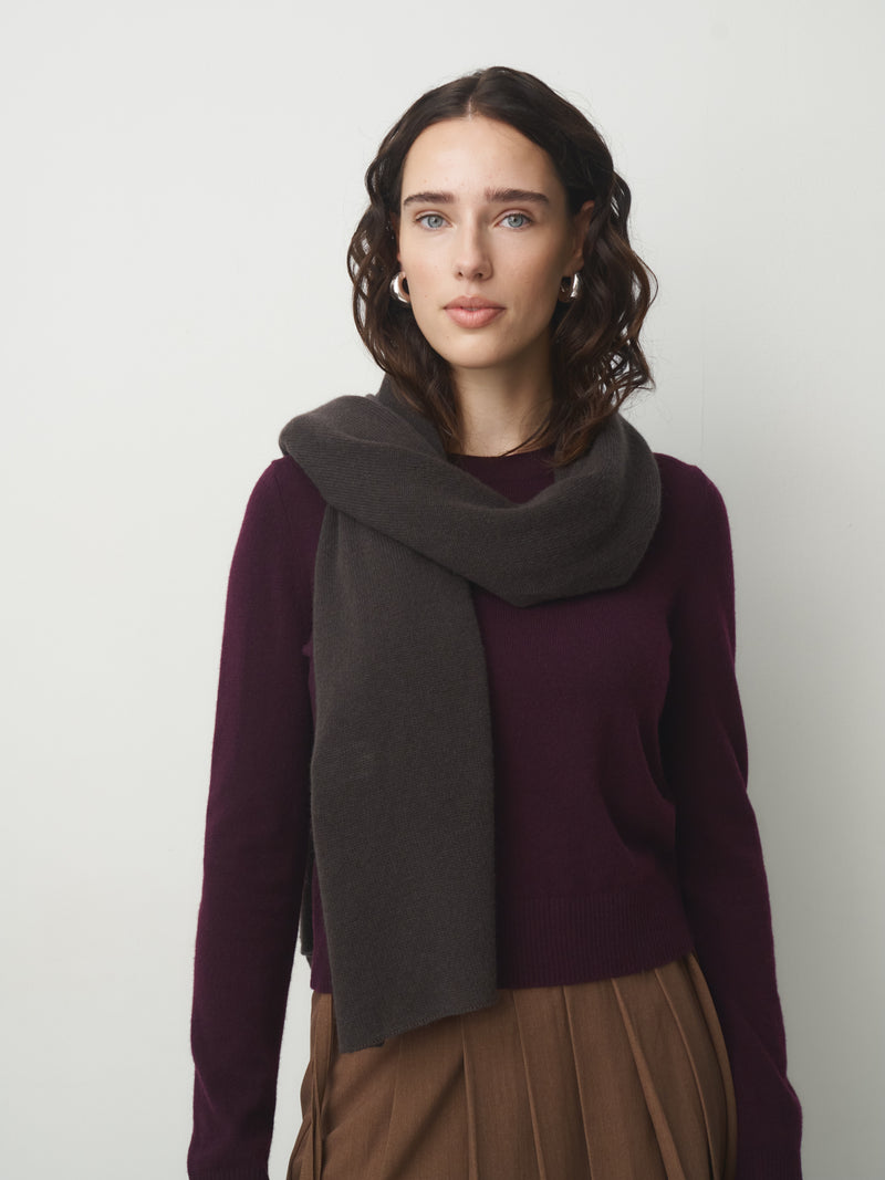 Cashmere Schal groß // wood
