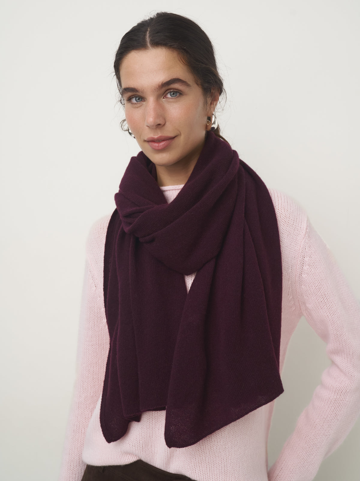 Cashmere Schal groß // blackberry