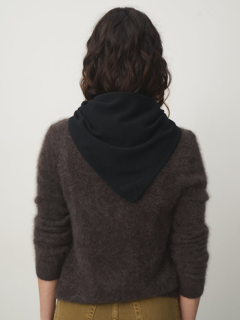 Cashmere Dreieckstuch klein // schwarz
