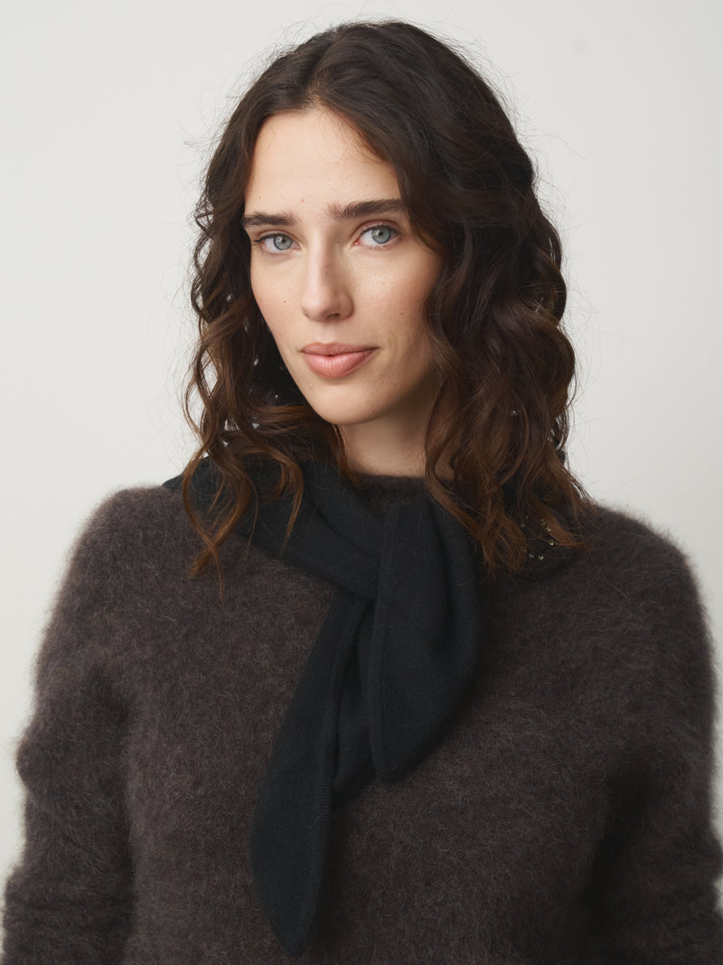 Cashmere Dreieckstuch klein // schwarz