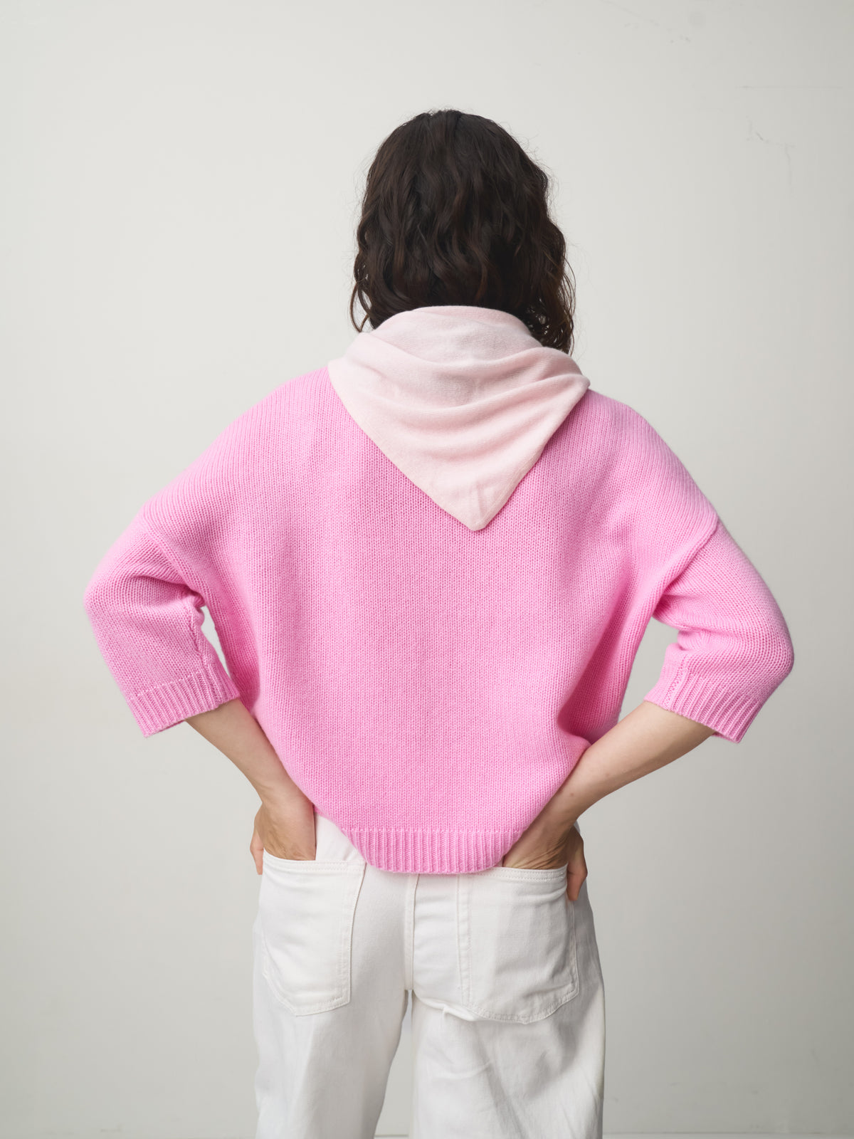 Cashmere Dreieckstuch klein // powder