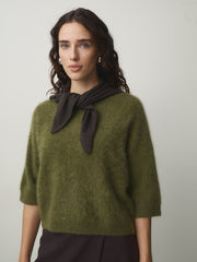 Cashmere Dreieckstuch klein // wood
