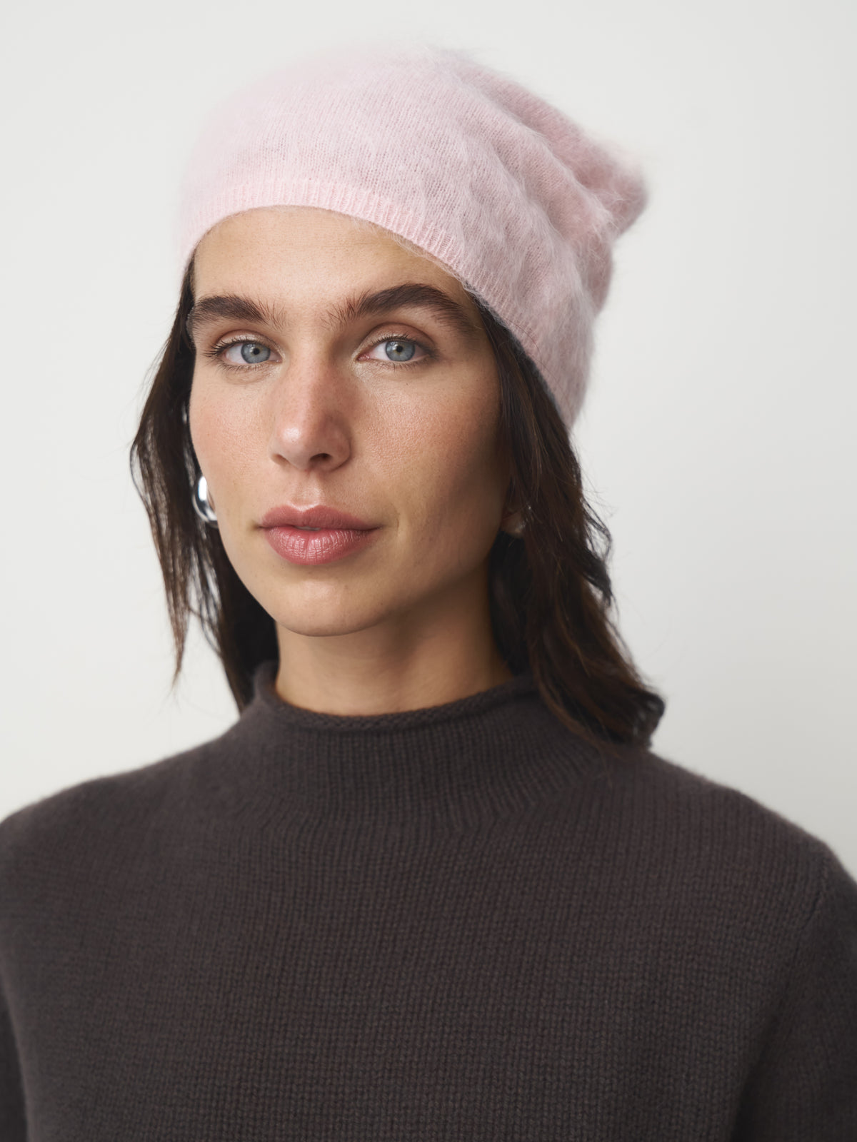 Cashmere Mütze gebrusht // powder