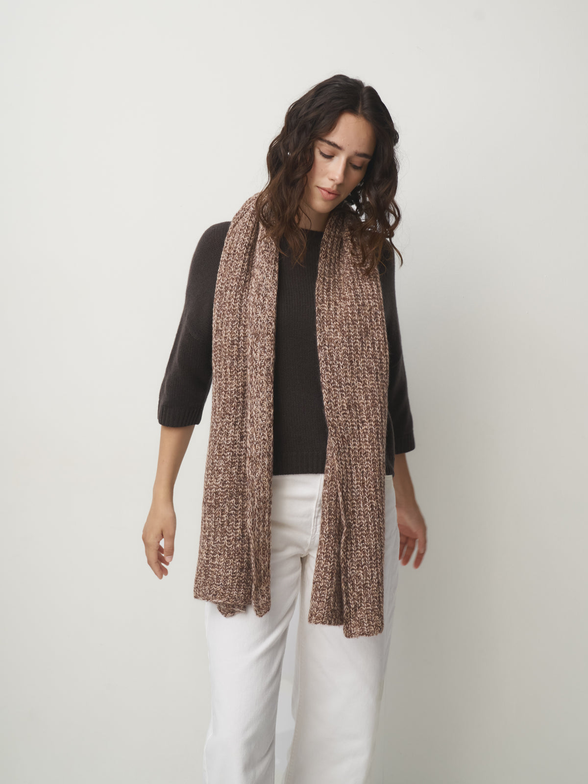 Cashmere Blend Scarf brown