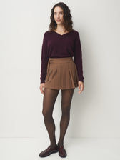 Cashmere Pullover VNeck // blackberry