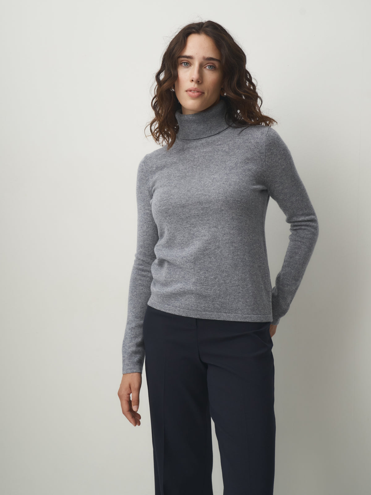 Cashmere Pullover Rollkragen // husky