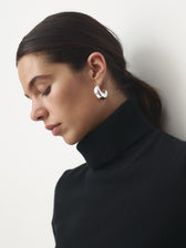 Cashmere Pullover Rollkragen // schwarz