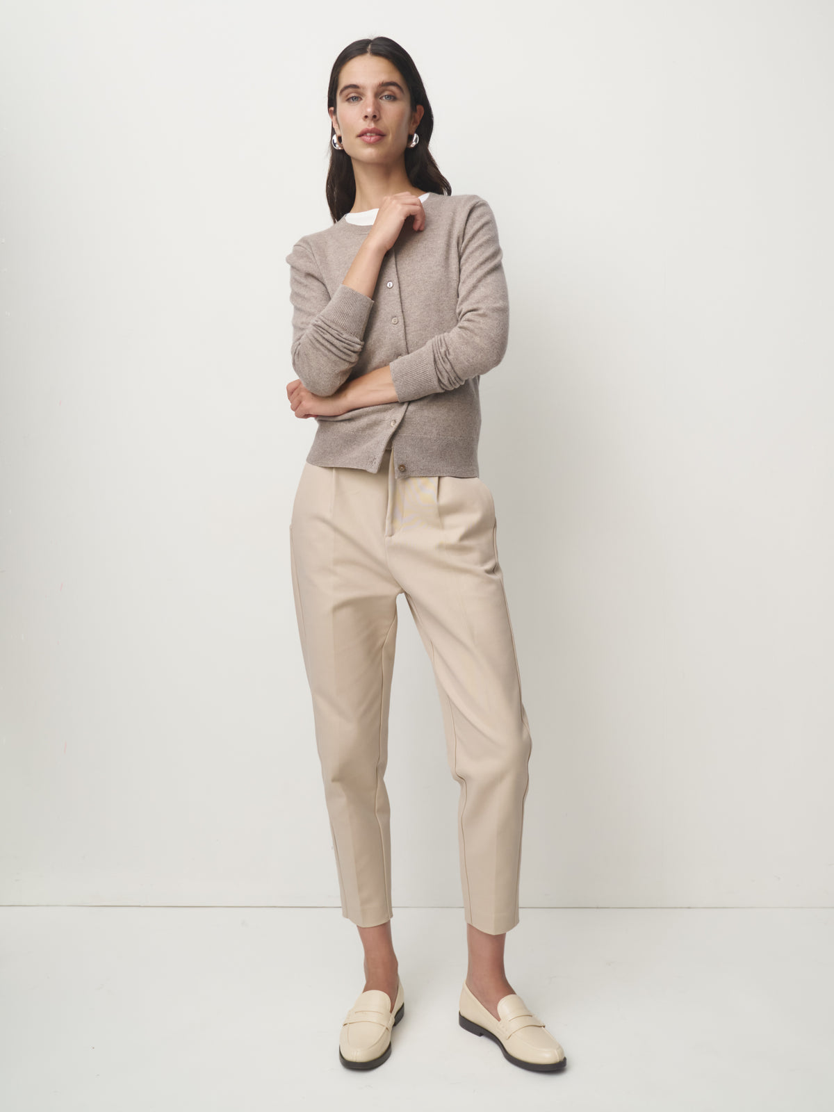 Cashmere Strickjacke // timeless taupe