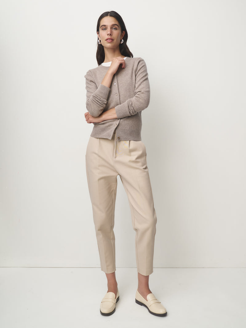 Cashmere Strickjacke // timeless taupe