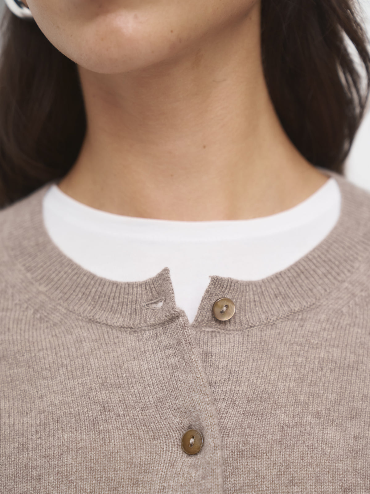 Cashmere Strickjacke // timeless taupe
