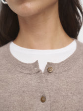 Cashmere Strickjacke // timeless taupe