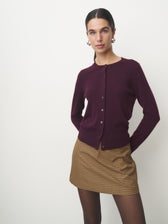 Cashmere Cardigan blackberry