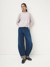 Cashmere Pullover Ziehband // alabaster