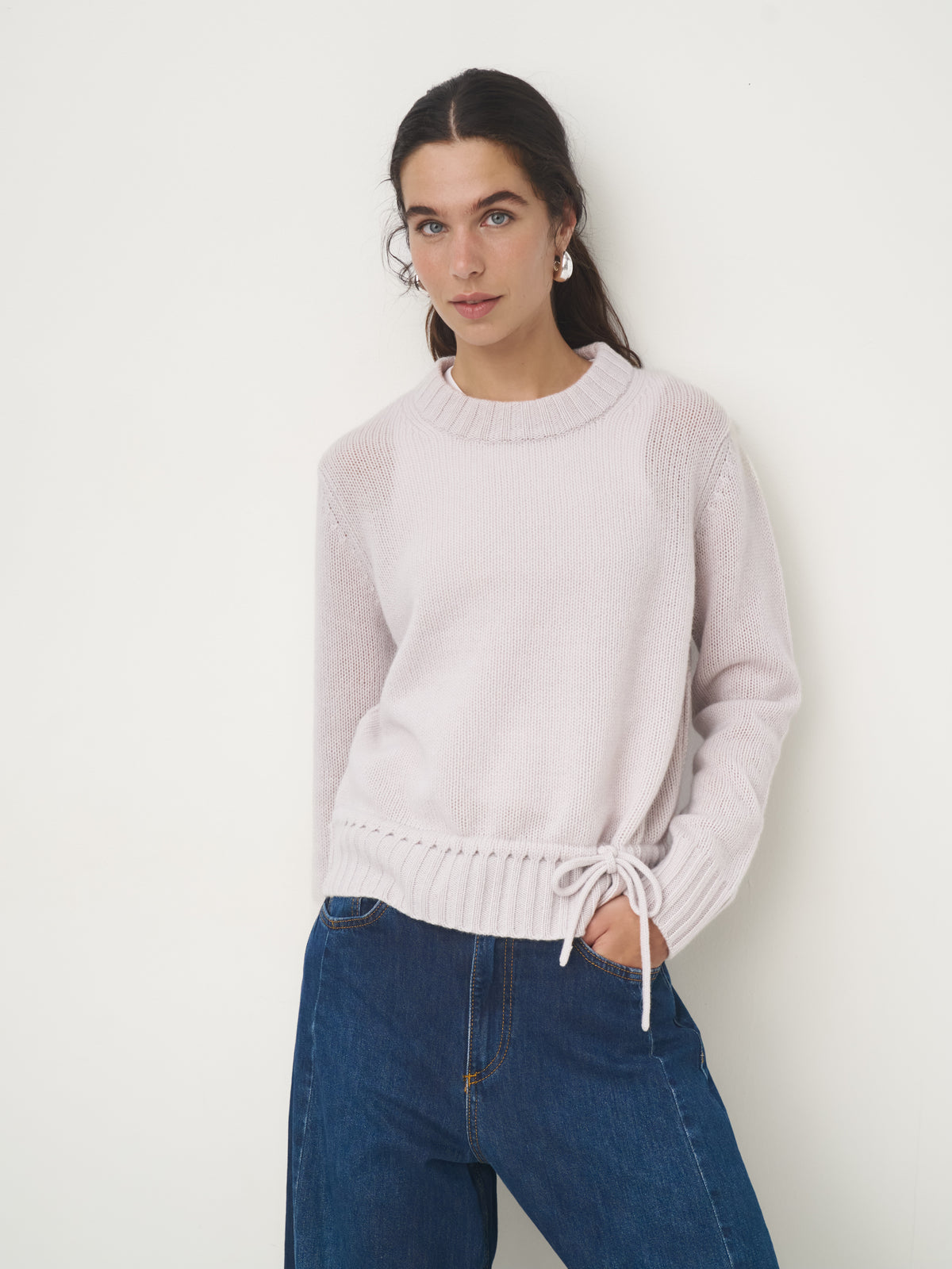 Cashmere Pullover Ziehband // alabaster
