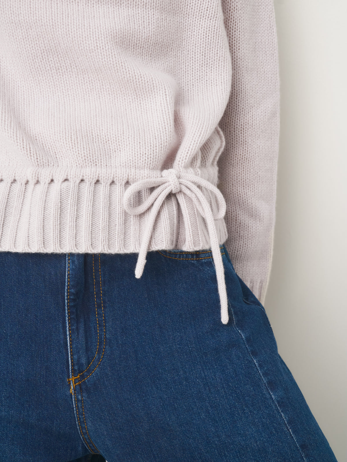 Cashmere Pullover Ziehband // alabaster