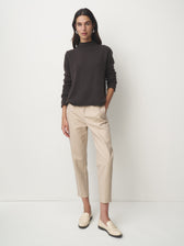 Cashmere Pullover Stehbund // wood