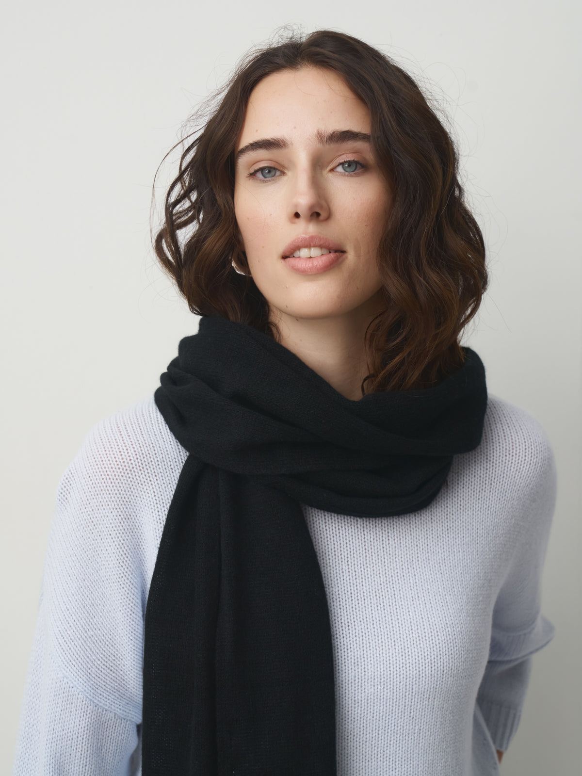 Cashmere Schal klein // schwarz
