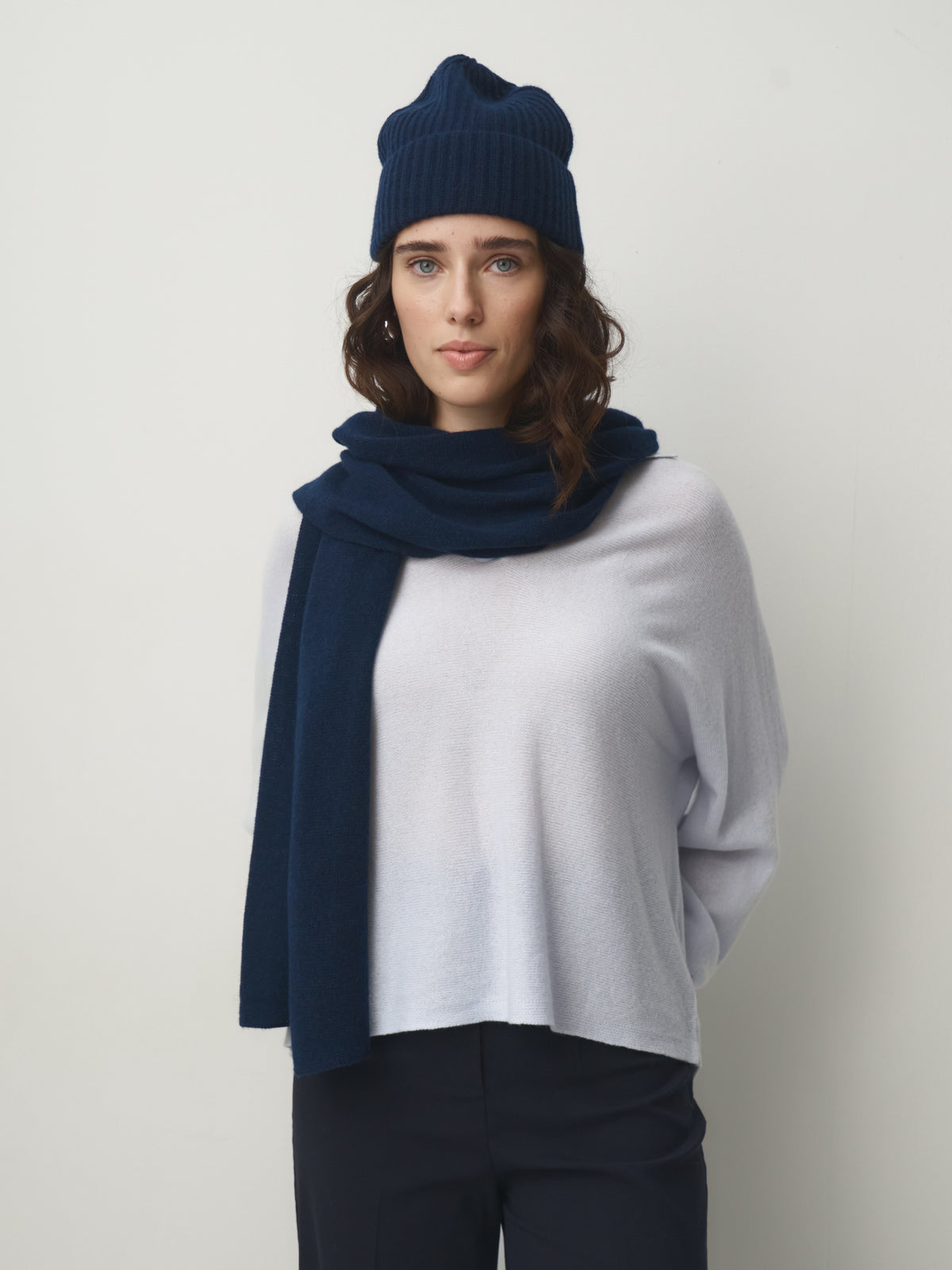 Cashmere Schal klein // navy