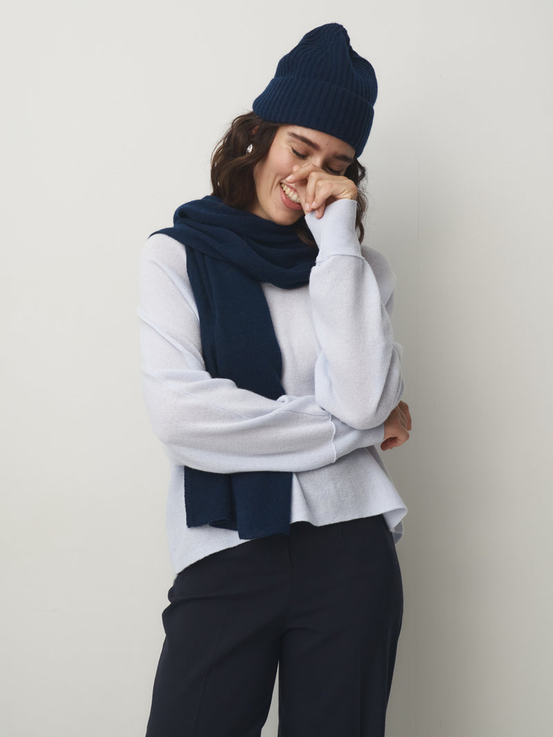 Cashmere Schal klein // navy