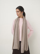 Cashmere Schal groß // timeless taupe