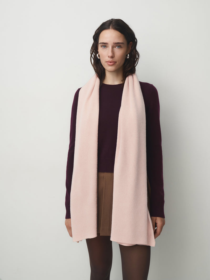 Cashmere Schal groß // powder