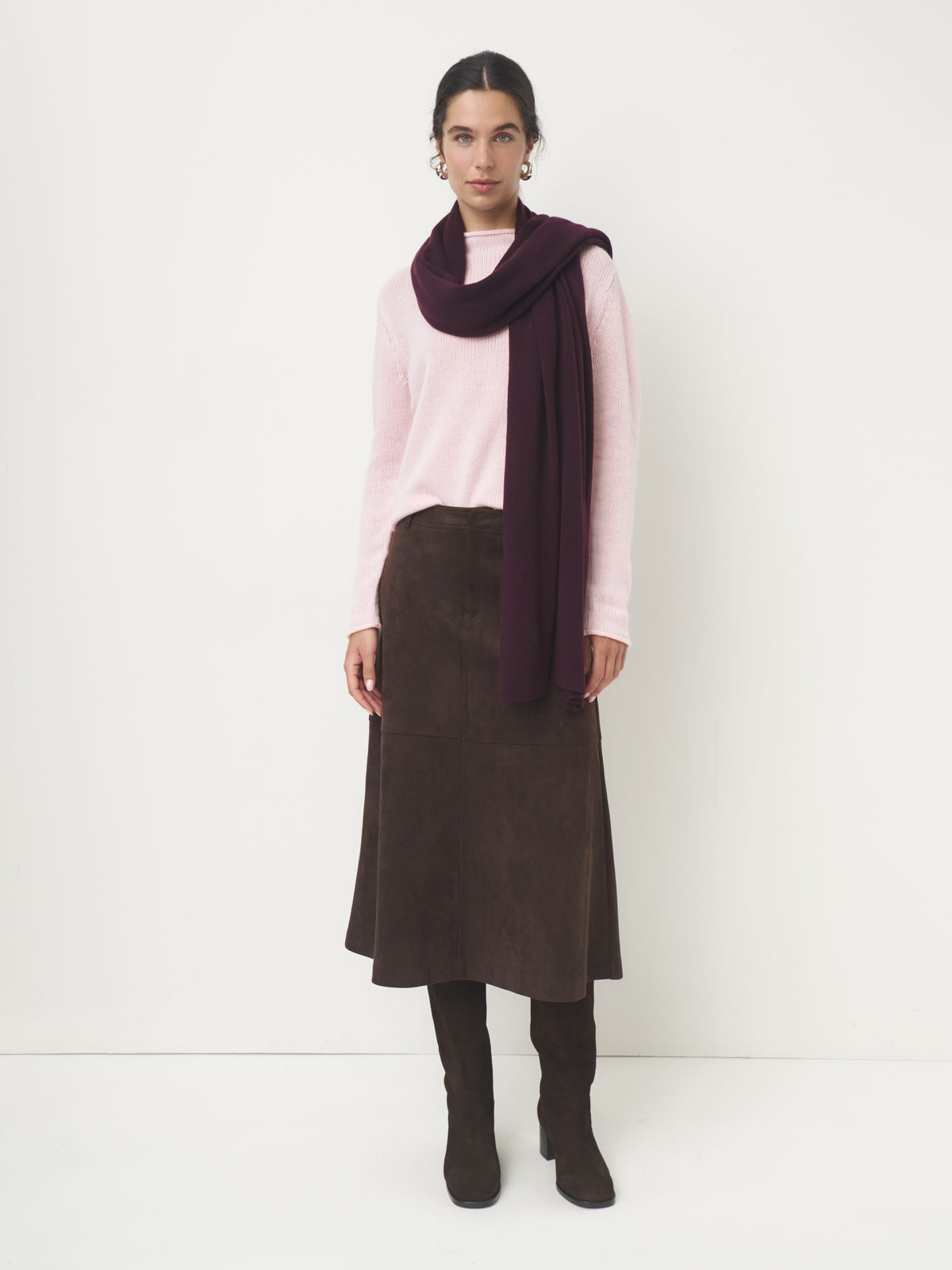 Cashmere Schal groß // blackberry