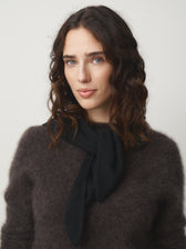 Cashmere Triangle Scarf small black