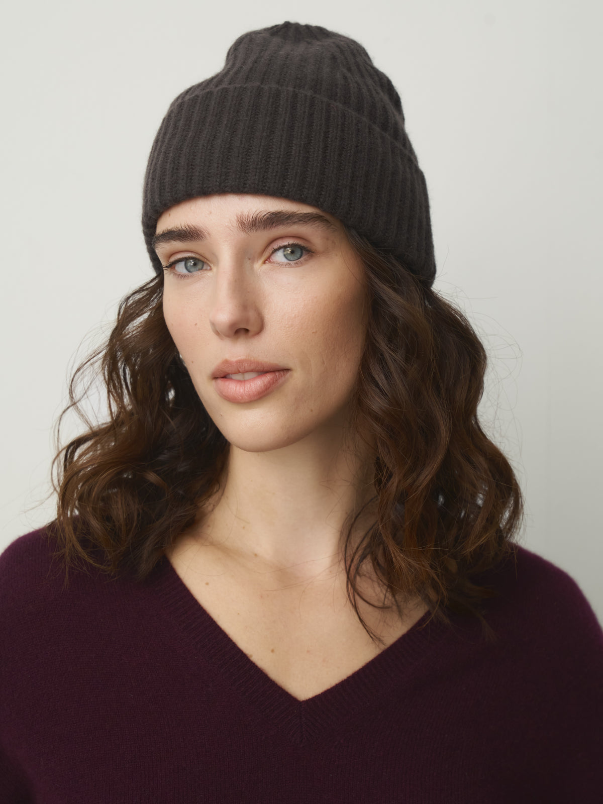 Cashmere Beanie brown