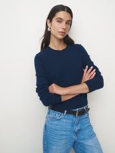 Cashmere Sweater Crew Neck basic navy